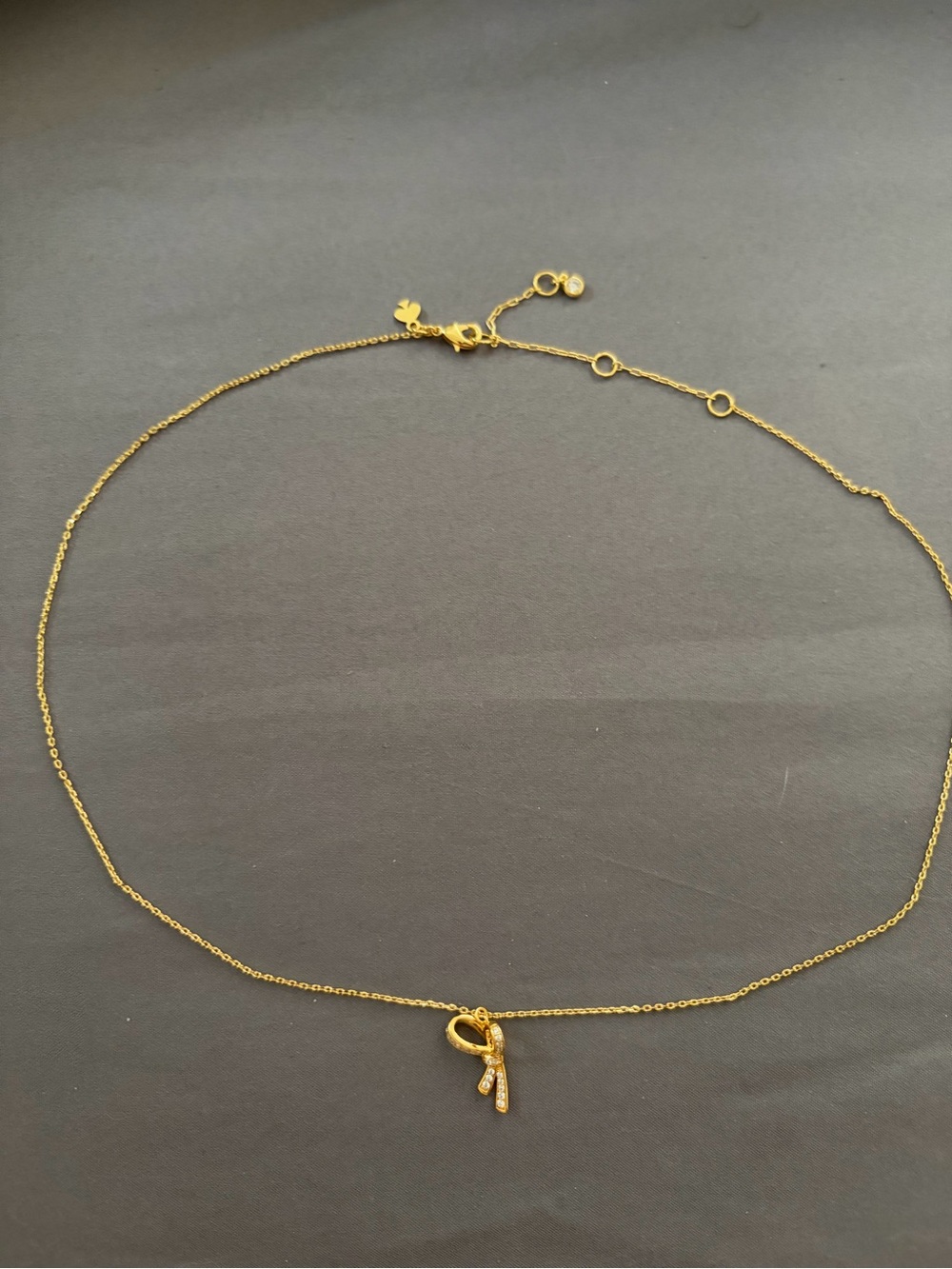 Kate Spade All Tied Up Pave Mini Pendant Necklace